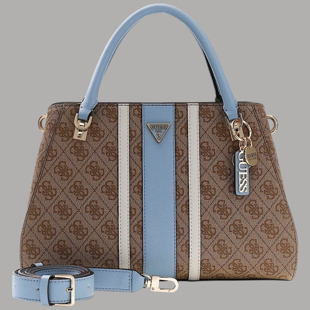 Borsa a tracolla Guess Noelle II con inserto a contrasto - 2