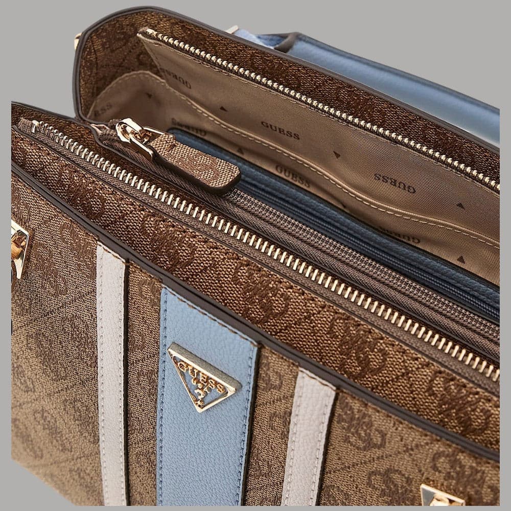 Borsa a tracolla Guess Noelle II con inserto a contrasto - 3