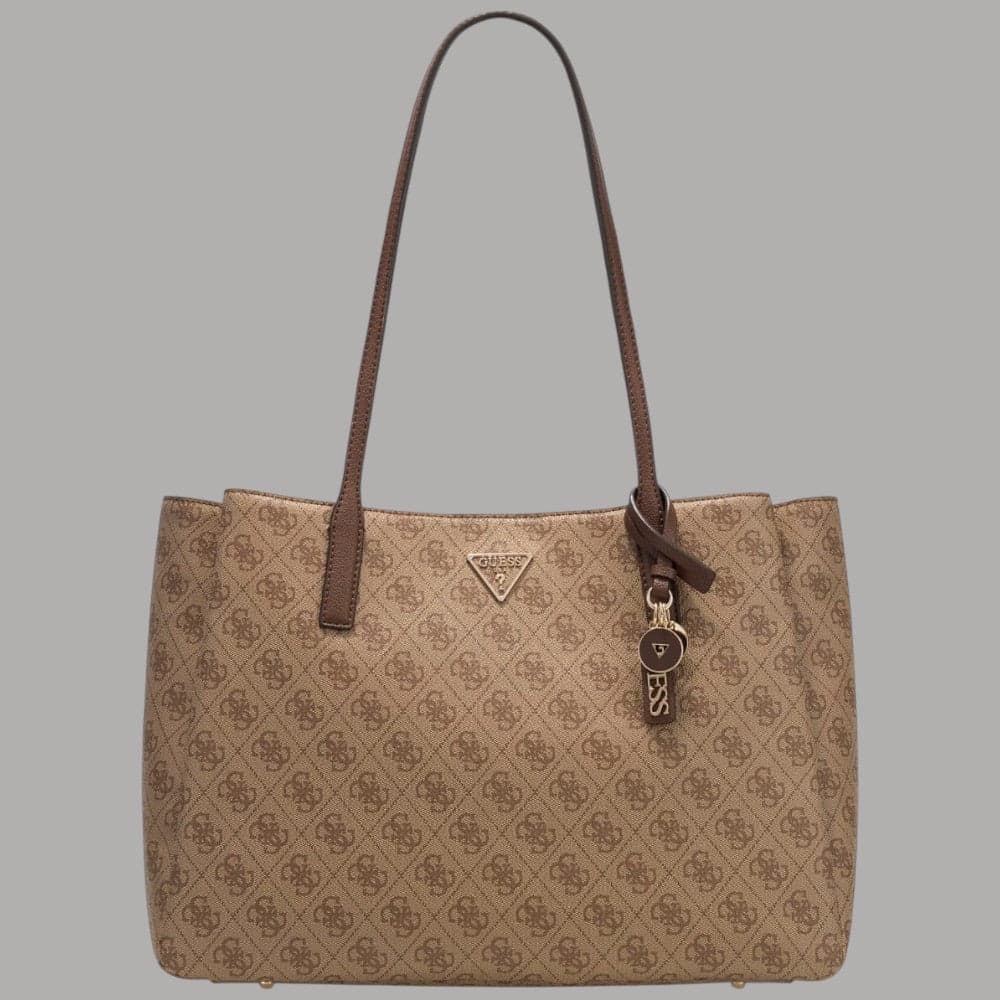 Borsa shopping Guess Noelle II con vano laptop e logo 4G - 4