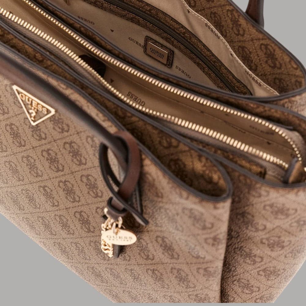 Borsa shopping Guess Noelle II con vano laptop e logo 4G - 6