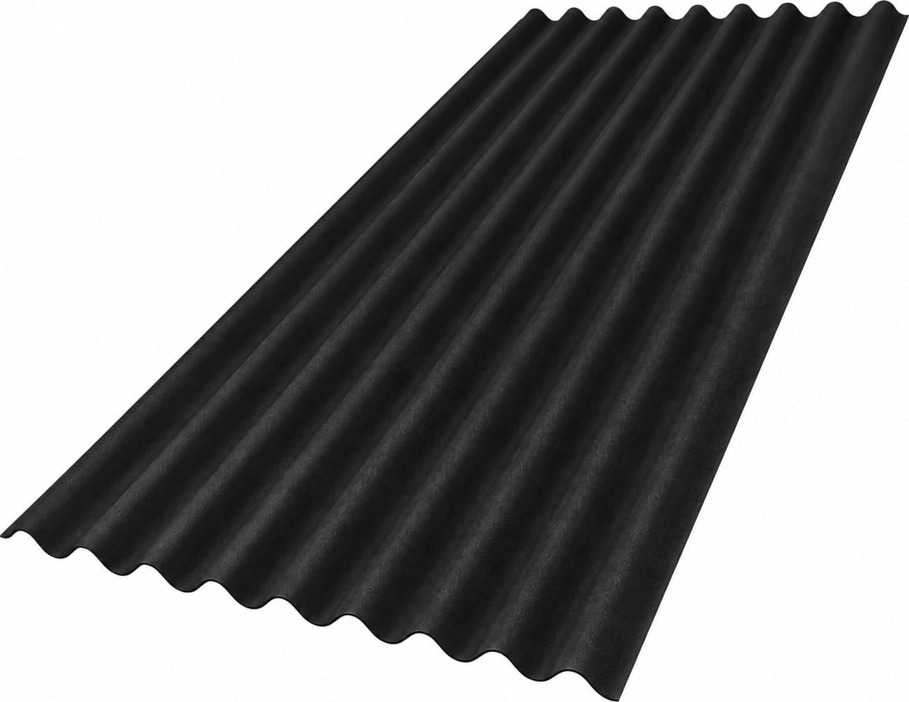 LASTRA ONDULINE BASE- - cm.200x85,5 - nero