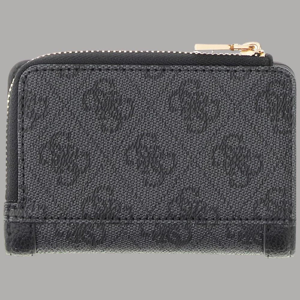 Portacarte Guess Lindsey con zip around nero - 2