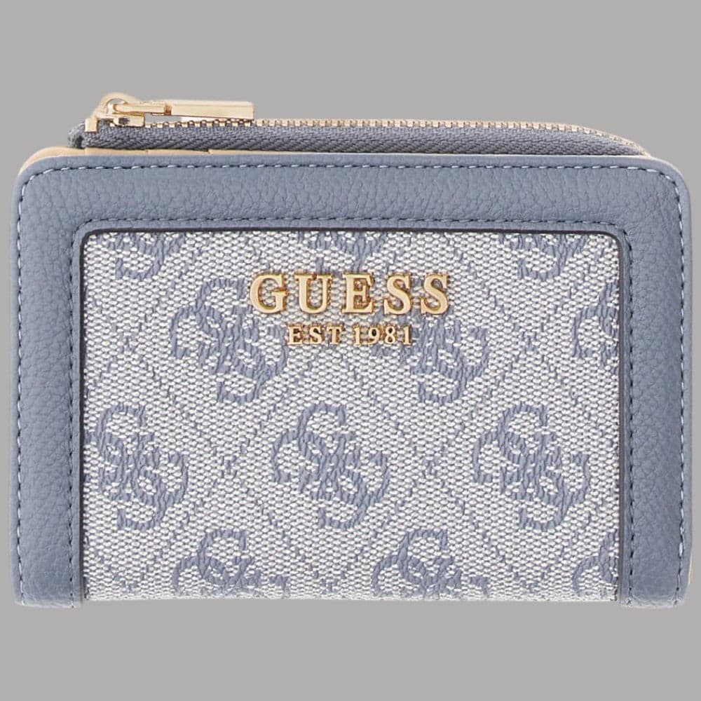 Portacarte Guess Lindsey con zip around nero - 4