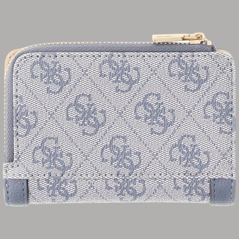 Portacarte Guess Lindsey con zip around nero - 5