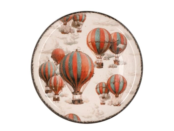 Alzata Natalizia Sky Voyager in Stoneware Ø 26 cm - Piatto da Portata con Piedistallo, Decorazione per Torte, Dolci e Dessert H&H - 2