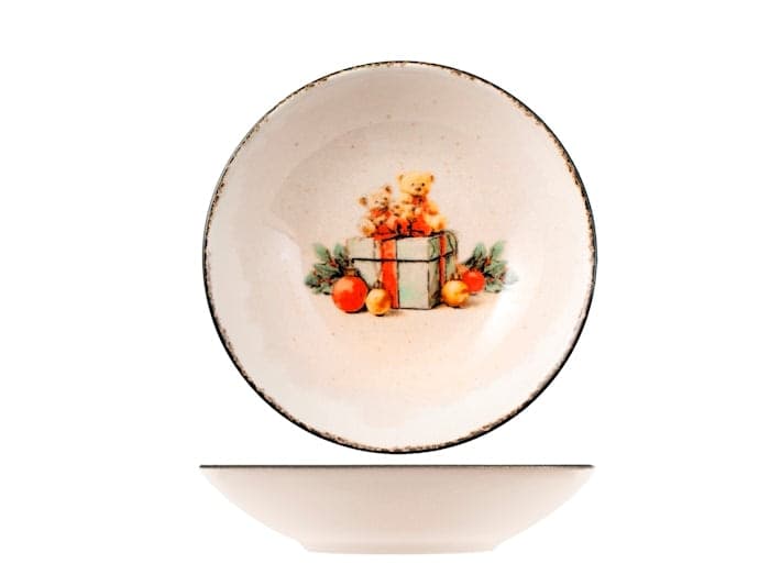 Servizio Piatti Sweet Treasure 18 Pezzi in Stoneware - Set Tavola per 6 Persone con Piatti Piani, Fondi e Dessert, Design Coupe Elegante e Decorativo H&H - 3