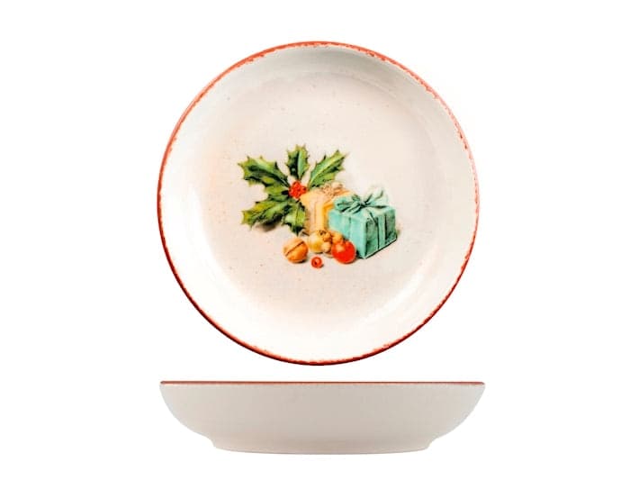 Servizio Piatti Natalizio Xmas Memories 18 Pezzi in Stoneware - Set Tavola per 6 Persone con Piatti Piani, Fondi e Dessert, Collezione Nordic Christmas H&H - 3