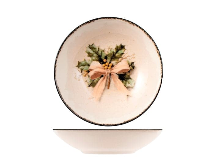 Servizio Piatti Family Tales 18 Pezzi in Stoneware - Set Tavola per 6 Persone con Piatti Piani, Fondi e Dessert, Design Coupe Elegante e Decorativo H&H - 3