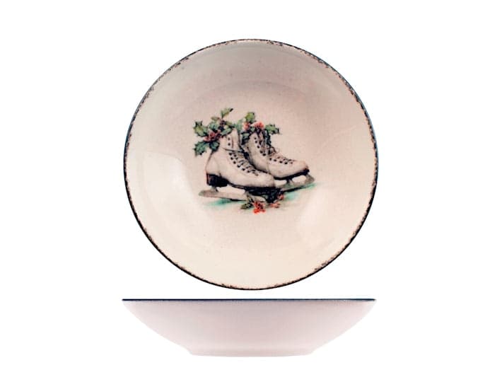 Servizio Piatti Natalizio Holiday Dream 18 Pezzi in Stoneware - Set Tavola per 6 Persone con Piatti Piani, Fondi e Dessert, Design Coupe Elegante e Decorativo H&H - 3