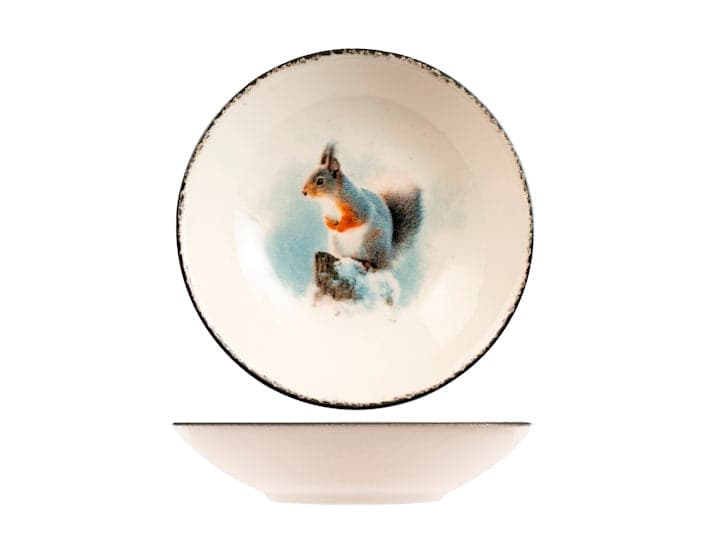 Servizio Piatti Natalizio Frost Morning 18 Pezzi in Stoneware - Set Tavola per 6 Persone con Piatti Piani, Fondi e Dessert, Design Coupe Elegante e Invernale H&H - 3