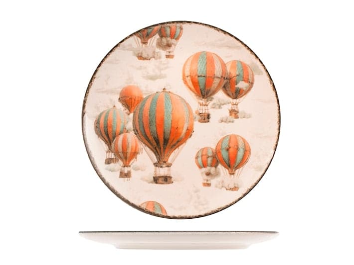Servizio Piatti Sky Voyager 18 Pezzi in Stoneware - Set Tavola per 6 Persone con Piatti Piani, Fondi e Dessert, Design Coupe Moderno ed Elegante H&H - 2