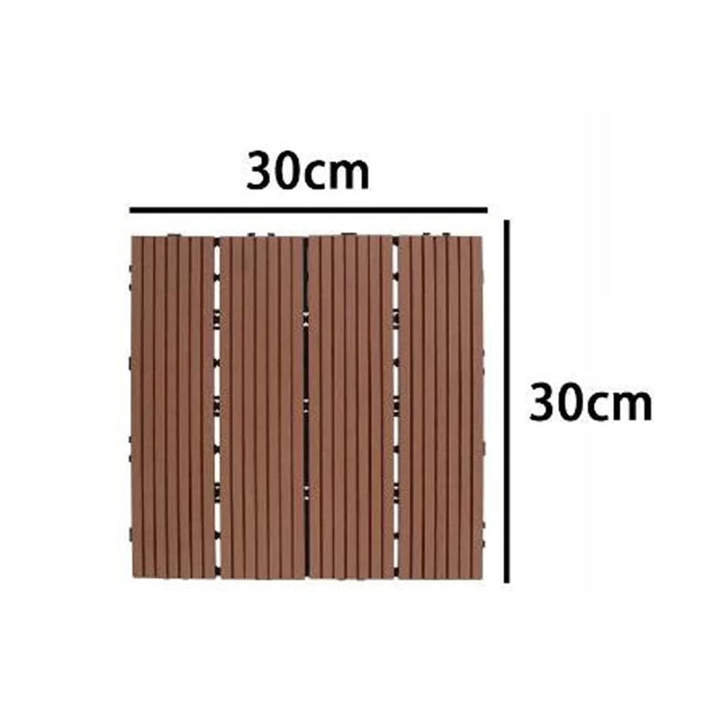 PIASTRELLA GIARDINO ESTERNO EFFETTO LEGNO MOGANO PAVIMENTO ANTISCIVOLO AD INCASTRO 73557 - 3