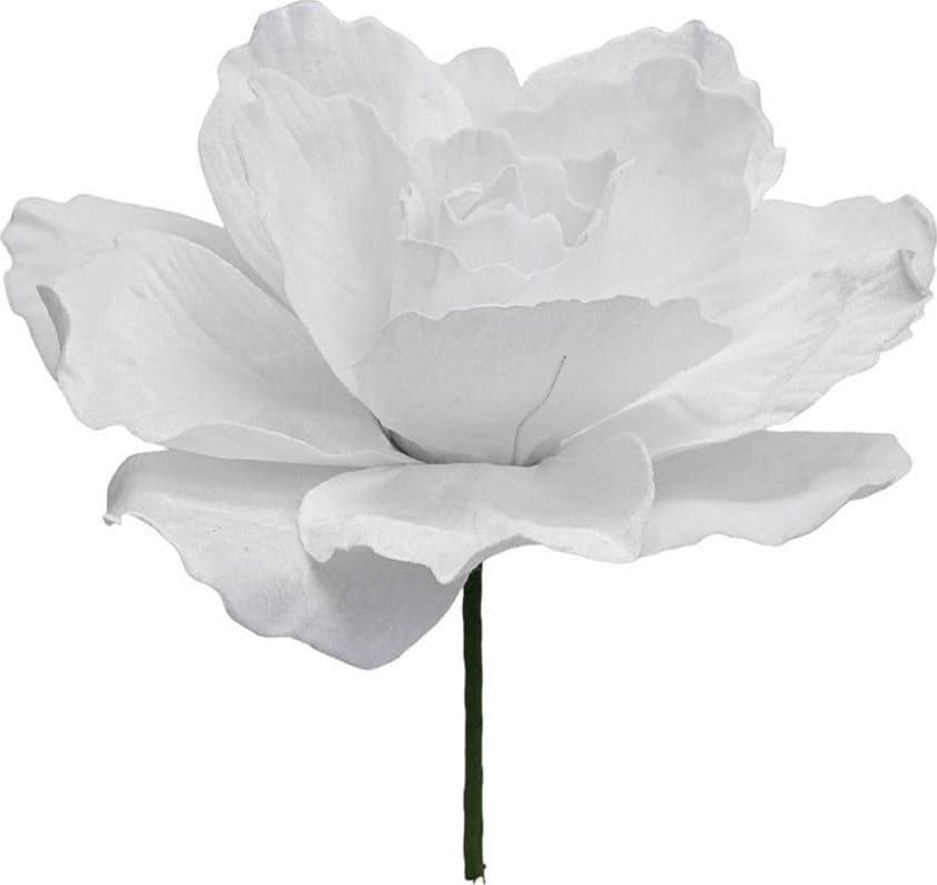 ROSA ARTIFICIALE DECORATIVA 40CM ORNAMENTO FLOREALE CON STELO CENTROTAVOLA GHIRLANDE FESTE - 8