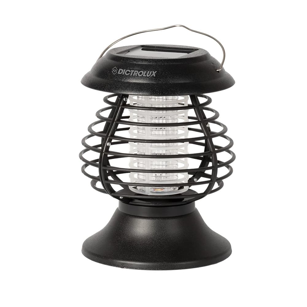 LAMPADA SOLARE 2IN1 ANTIZANZARE LANTERNA LUCE FREDDA CON PICCHETTO GIARDINO MULTIFUNZIONE - 1