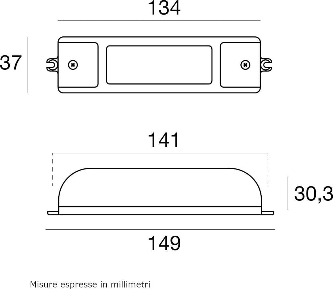 Alimentatore Linea Light 99198 trasformatore IP40 220mA - 2