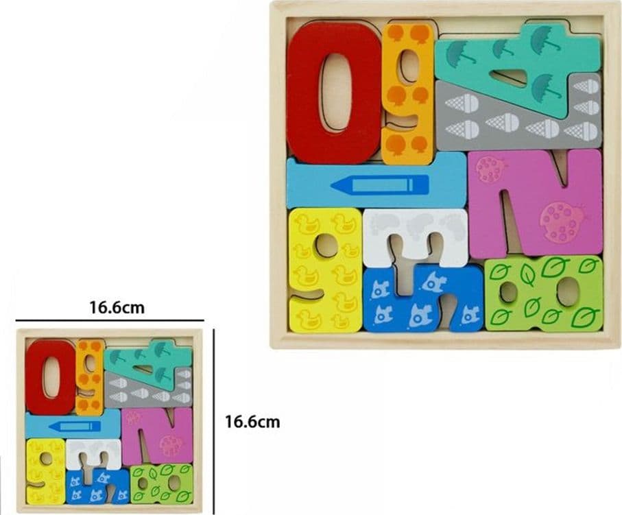PUZZLE 3D A INCASTRO IN LEGNO FORMA NUMERI PER BAMBINI GIOCO DA TAVOLO EDUCATIVO 07942 - 2