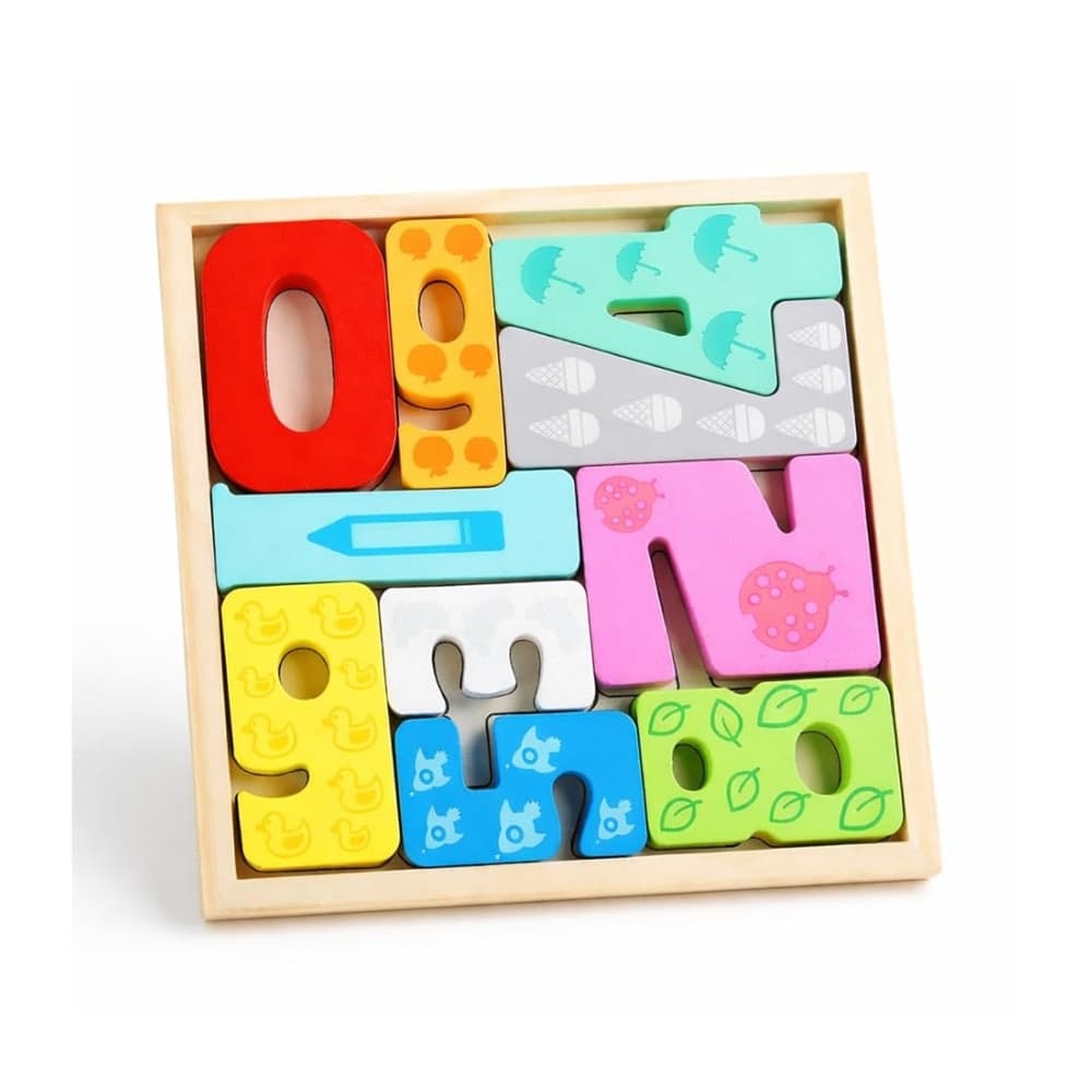 PUZZLE 3D A INCASTRO IN LEGNO FORMA NUMERI PER BAMBINI GIOCO DA TAVOLO EDUCATIVO 07942 - 3
