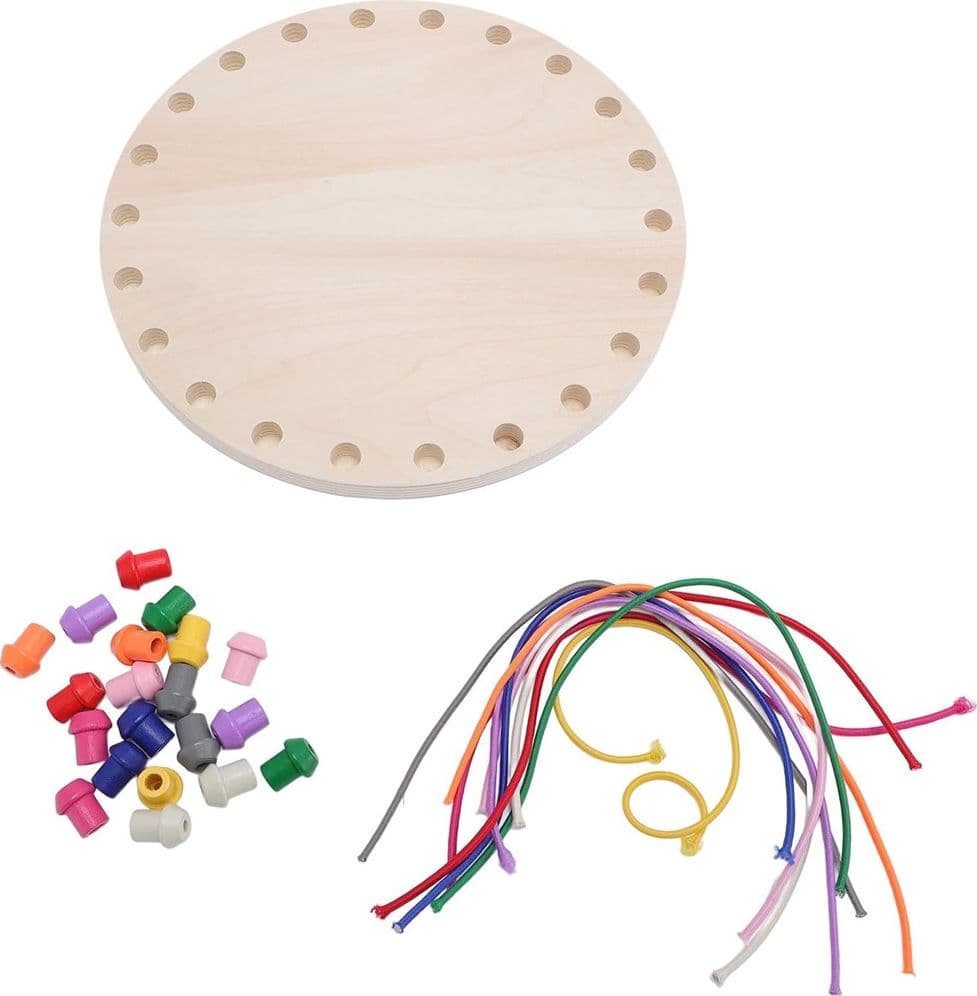 GIOCO INTERATTIVO IN LEGNO CON DISTRICAMENTO CORDA INTRECCIATA CIRCOLARE 22,2 CM 32351 - 6