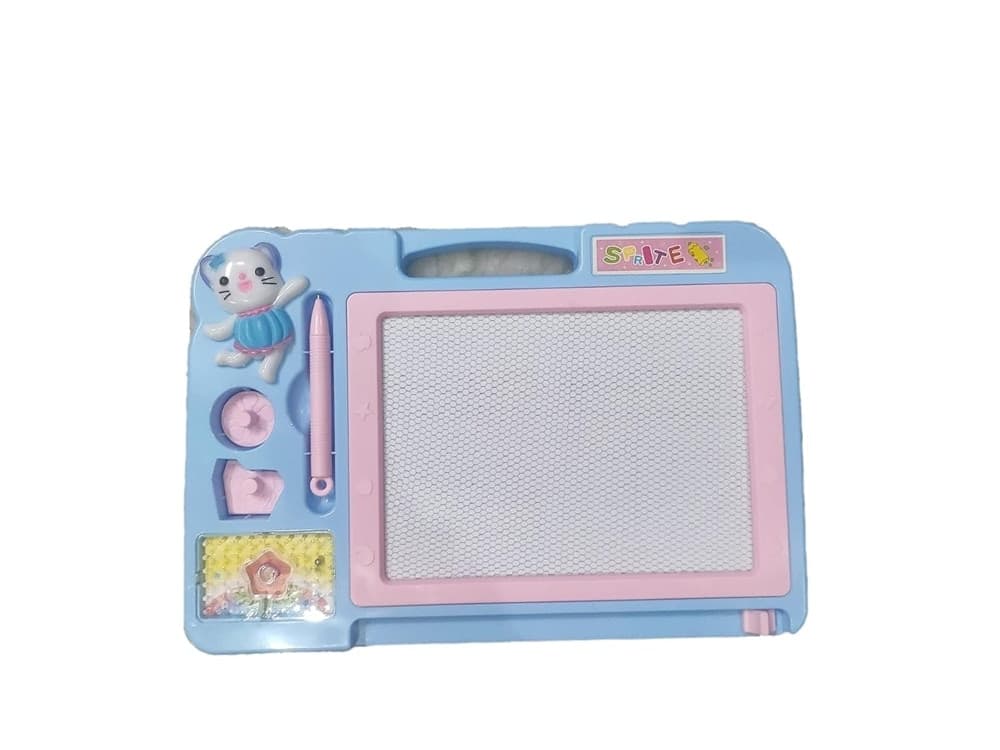 LAVAGNA MAGICA BAMBINI CANCELLABILE PER DISEGNARE SCRIVERE TIMBRINI PENNA MAGNETICA 07680 - 2