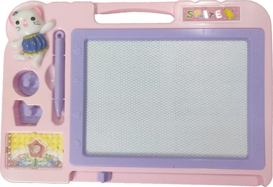 LAVAGNA MAGICA BAMBINI CANCELLABILE PER DISEGNARE SCRIVERE TIMBRINI PENNA MAGNETICA 07680 - 5