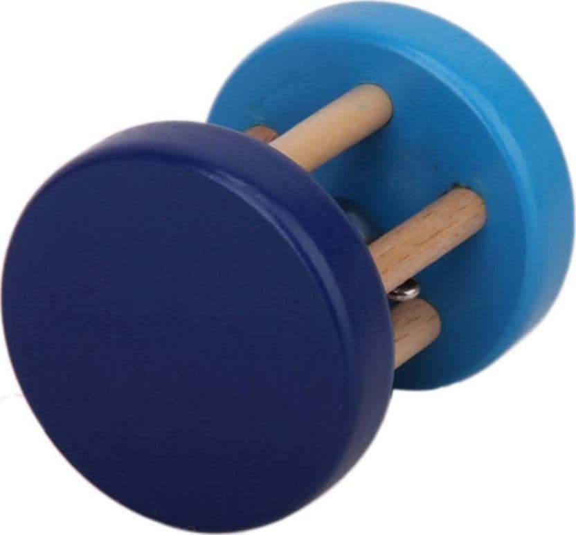 SONAGLIO IN LEGNO COLORATO CON CAMPANELLA GIOCO MUSICALE A MANO PER NEONATI 12+MESI 32331 - 3