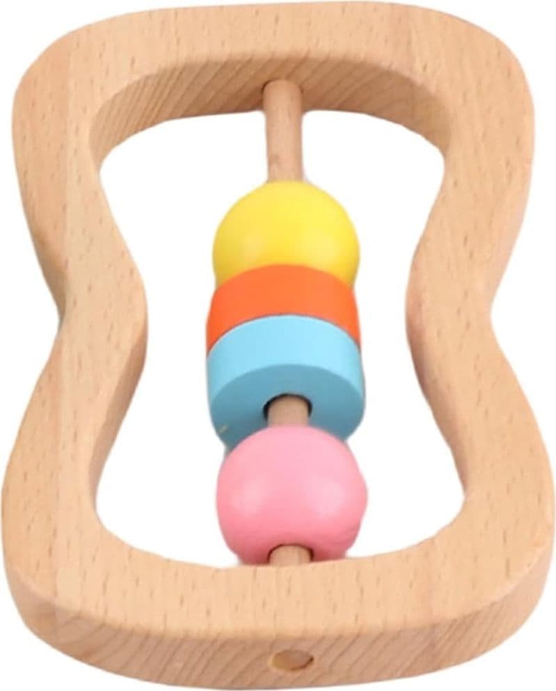 SONAGLIO SAGOMATO IN LEGNO PER SVILUPPO SENSORIALE RESISTENTE GIOCO PER NEONATI 32333 - 5