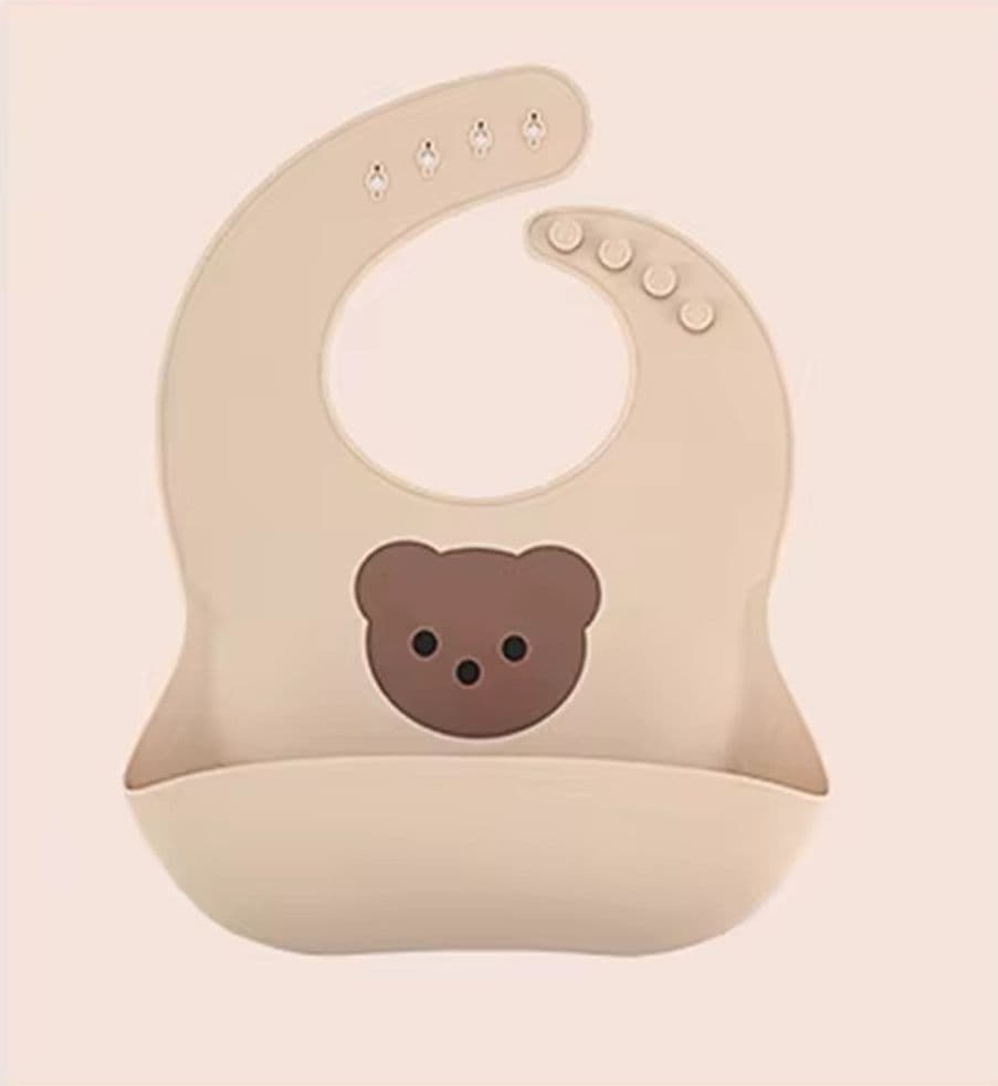 BAVAGLINO PAPPA SILICONE IMPERMEABILE REGOLABILE PER BAMBINI TASCA RACCOGLIBRICIOLE 31223 - 3