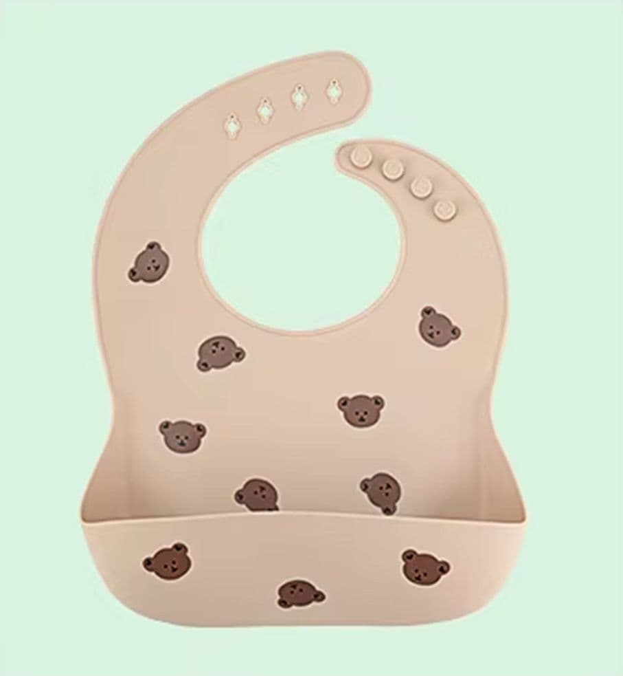 BAVAGLINO PAPPA SILICONE IMPERMEABILE REGOLABILE PER BAMBINI TASCA RACCOGLIBRICIOLE 31223 - 4
