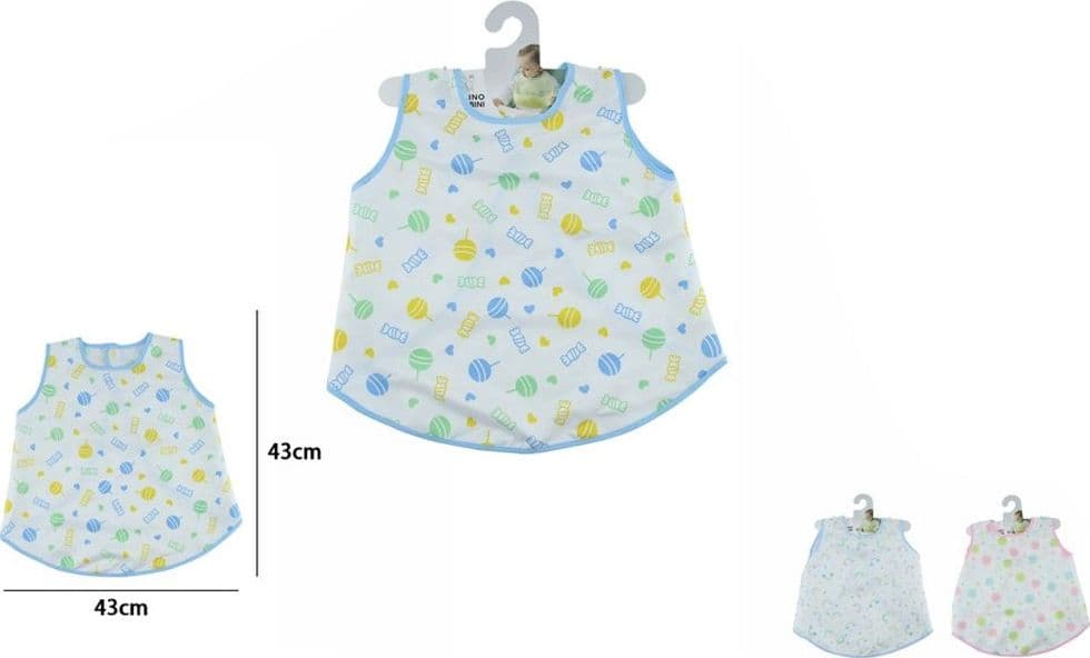 BAVAGLINO A MANTELLINA CASACCA SENZA MANICHE PER PAPPA BAMBINI FANTASIA COLORATA 31229 - 2
