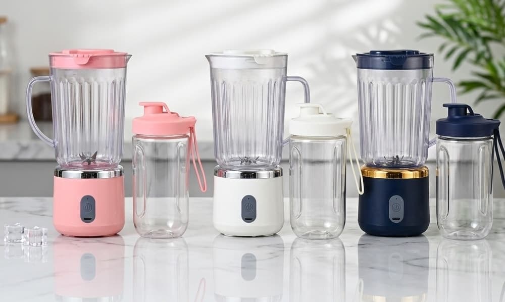 MINI FRULLATORE SPREMIAGRUMI ELETTRICO PORTATILE MULTIFUNZIONE RICARICABILE 2IN1 CON TAZZA - 4