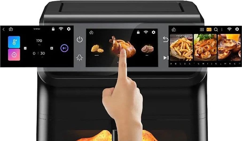FRIGGITRICE AD ARIA DA 6,5LT 1800W SCHERMO TOUCH DIGITALE CON RICETTARIO CONNESSIONE WI-FI - 3