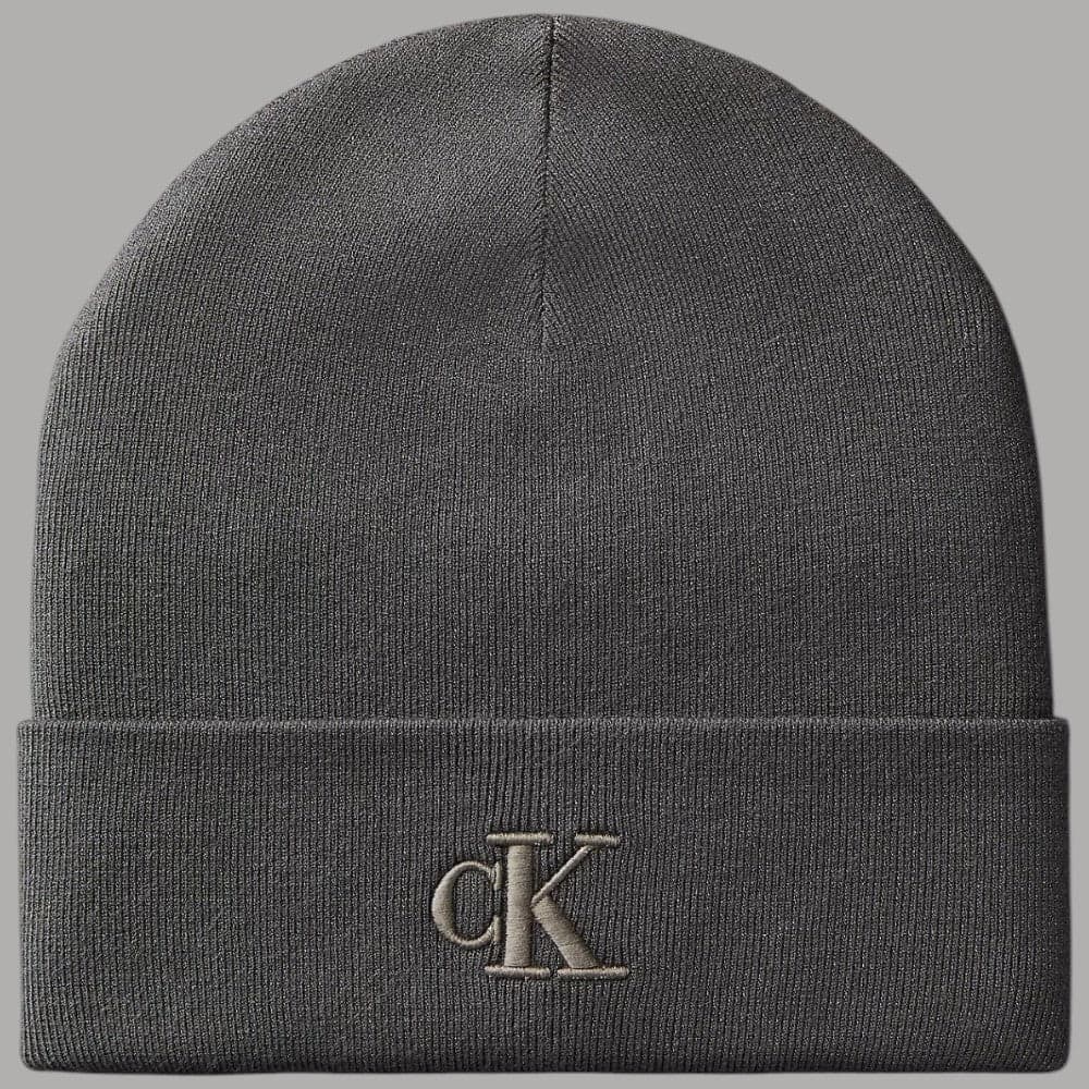 Berretto Calvin Klein Baine a costine con monogramma CK - 4