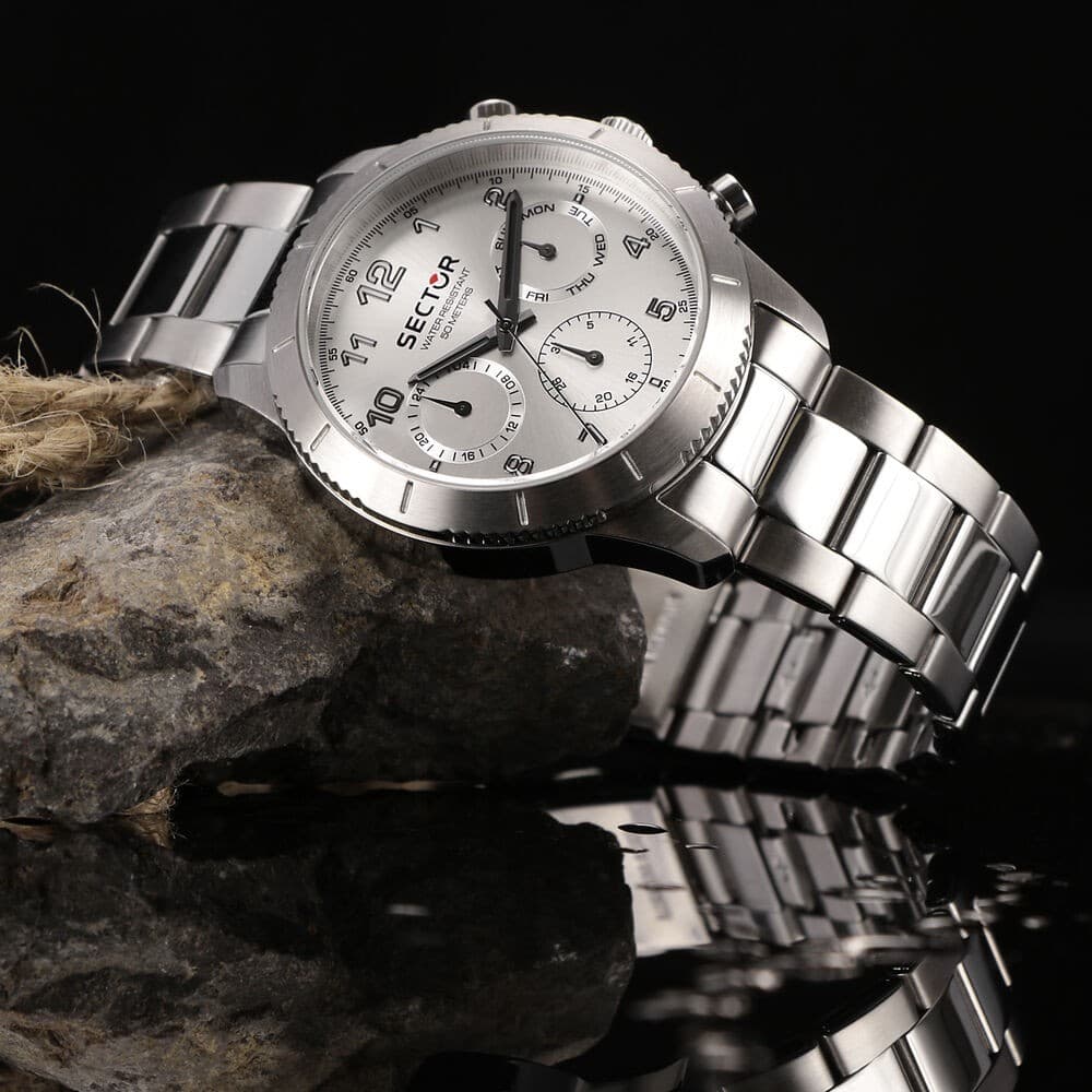 Orologio Sector 270 Uomo Multifunzione Silver (R3253578013) - 5