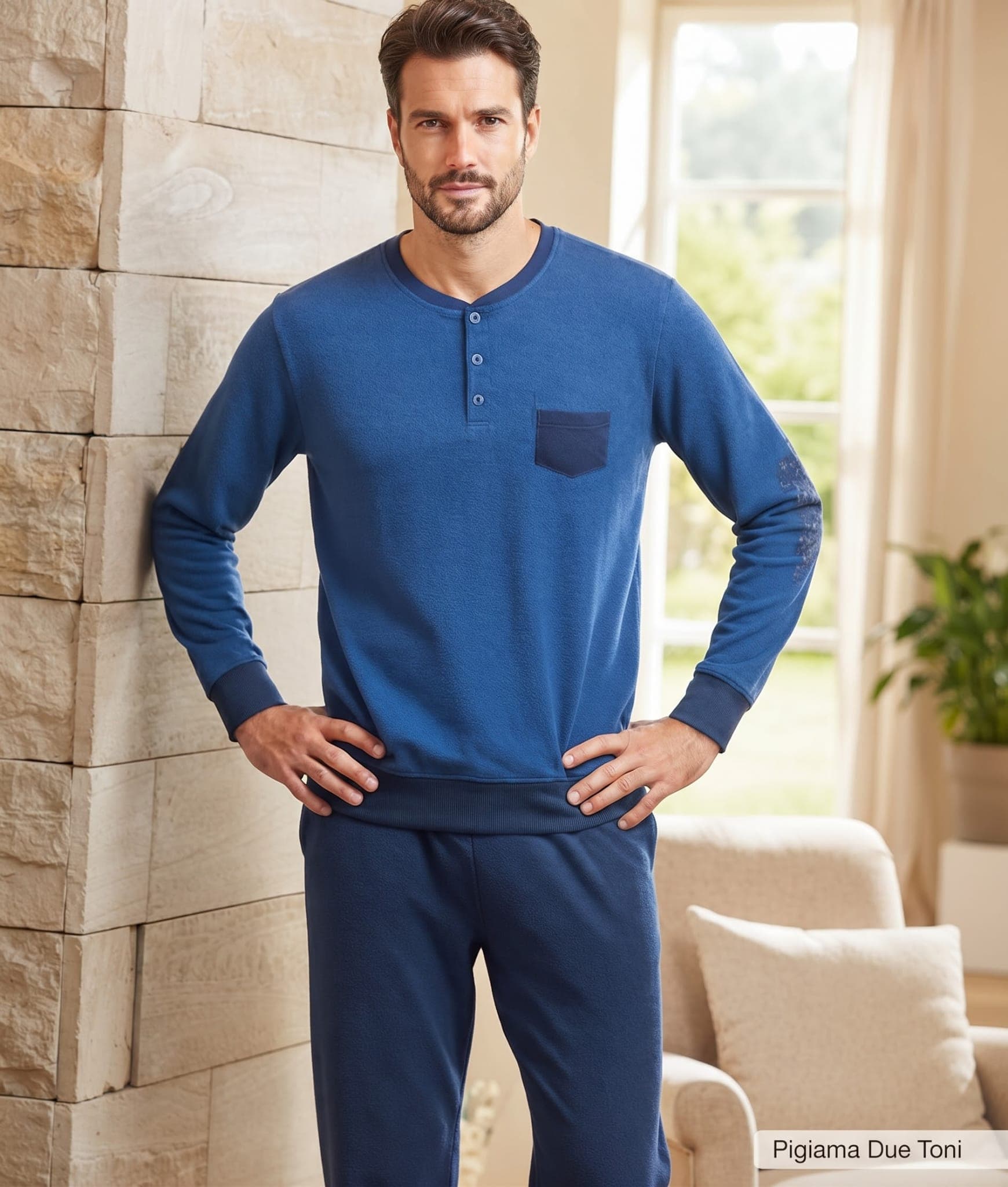 SK1355PLU - Pigiama Autunno/Inverno Uomo - Karel - 3
