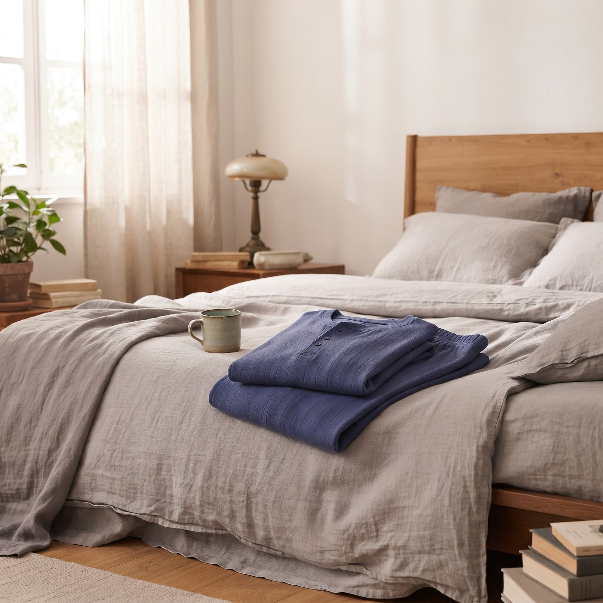 Pigiama Autunno/Inverno Uomo Karel PK1447PLU 52 100% CO - 2