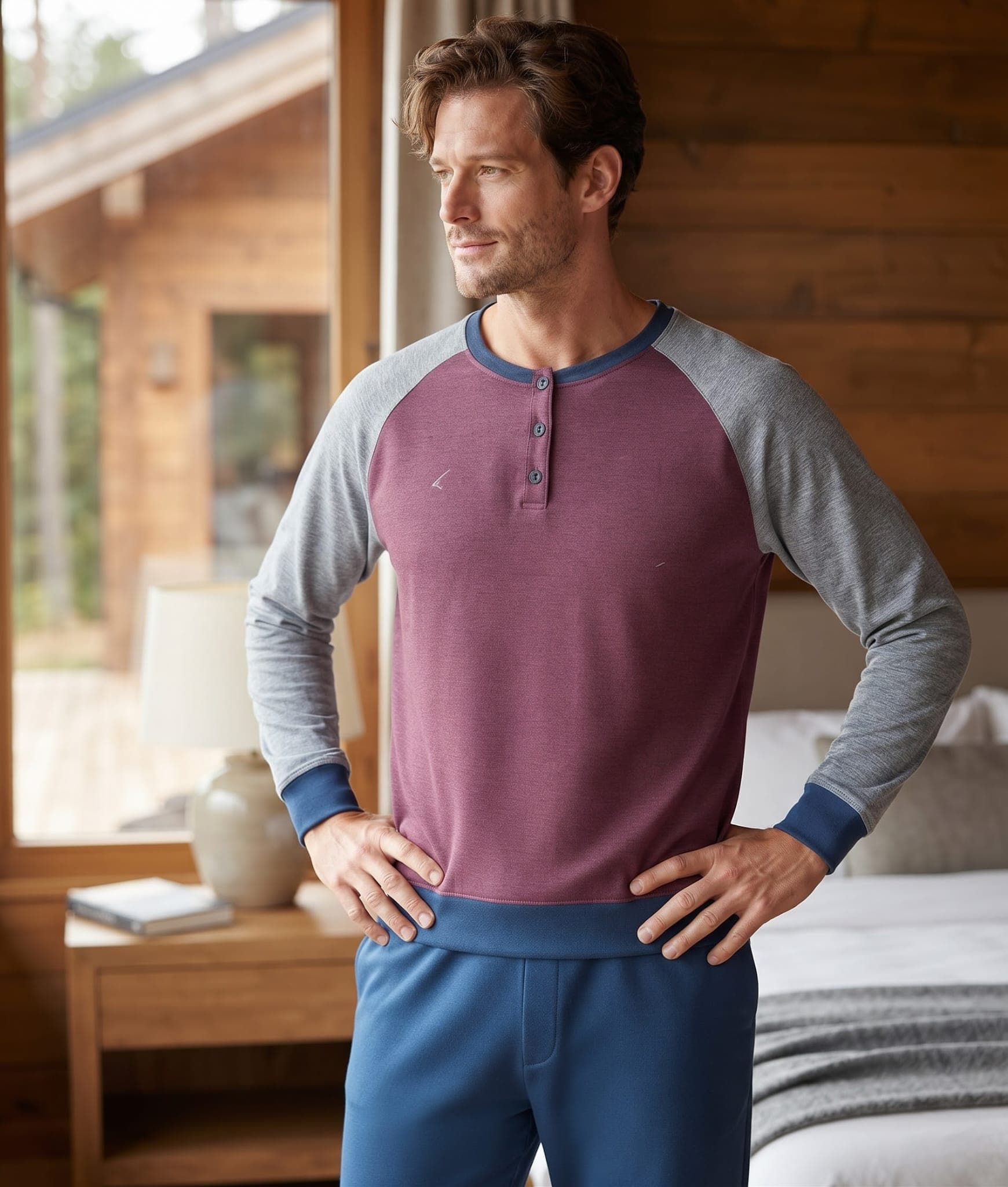 Pigiama Autunno/Inverno Uomo Karel SK1259PLU 50 100% CO - 3