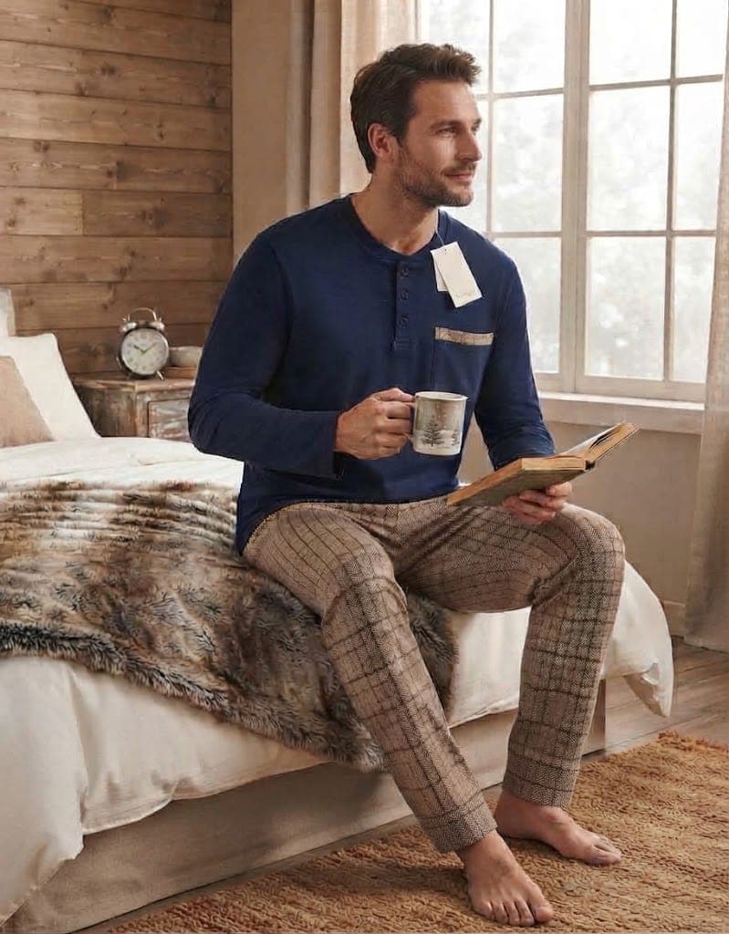 SK1227PLU - Pigiama Autunno/Inverno Uomo - Karel - 2
