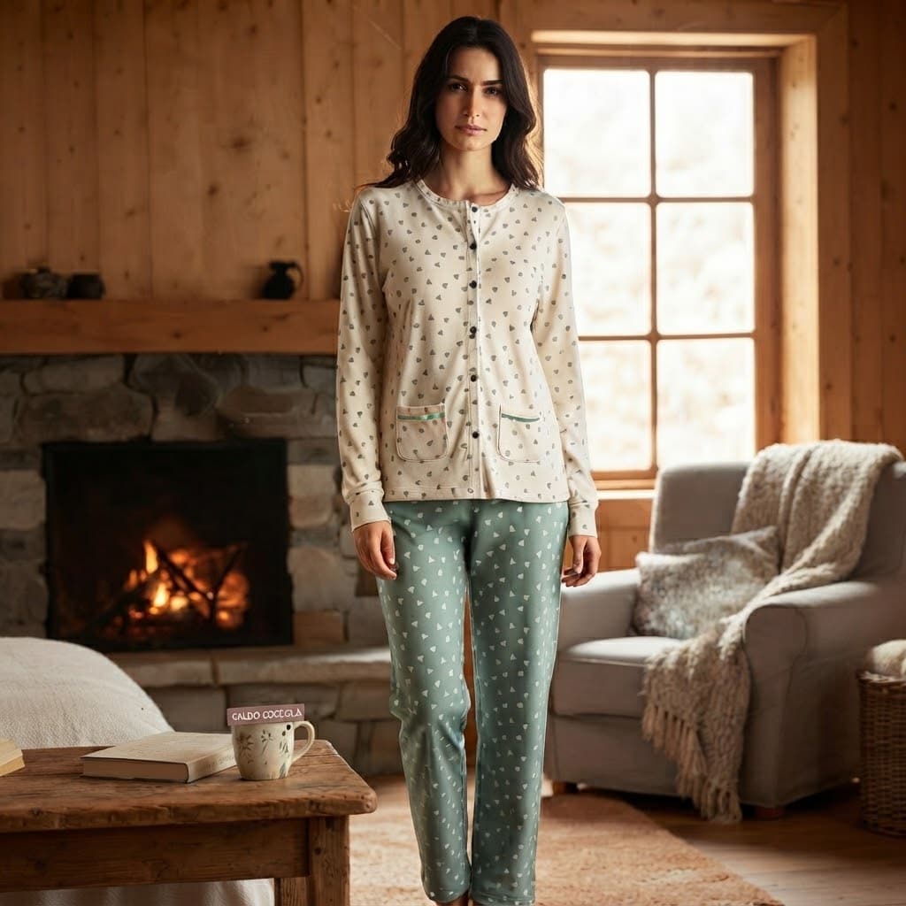 SK1053PLDA - Pigiama Autunno/Inverno Donna - Karel - 3