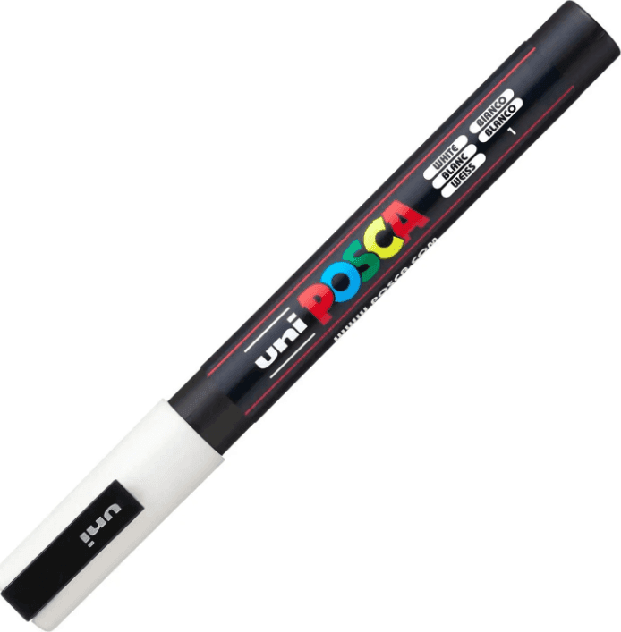 Uni Posca - Marker Punta Media PC5 M Bianco n°1 - 3