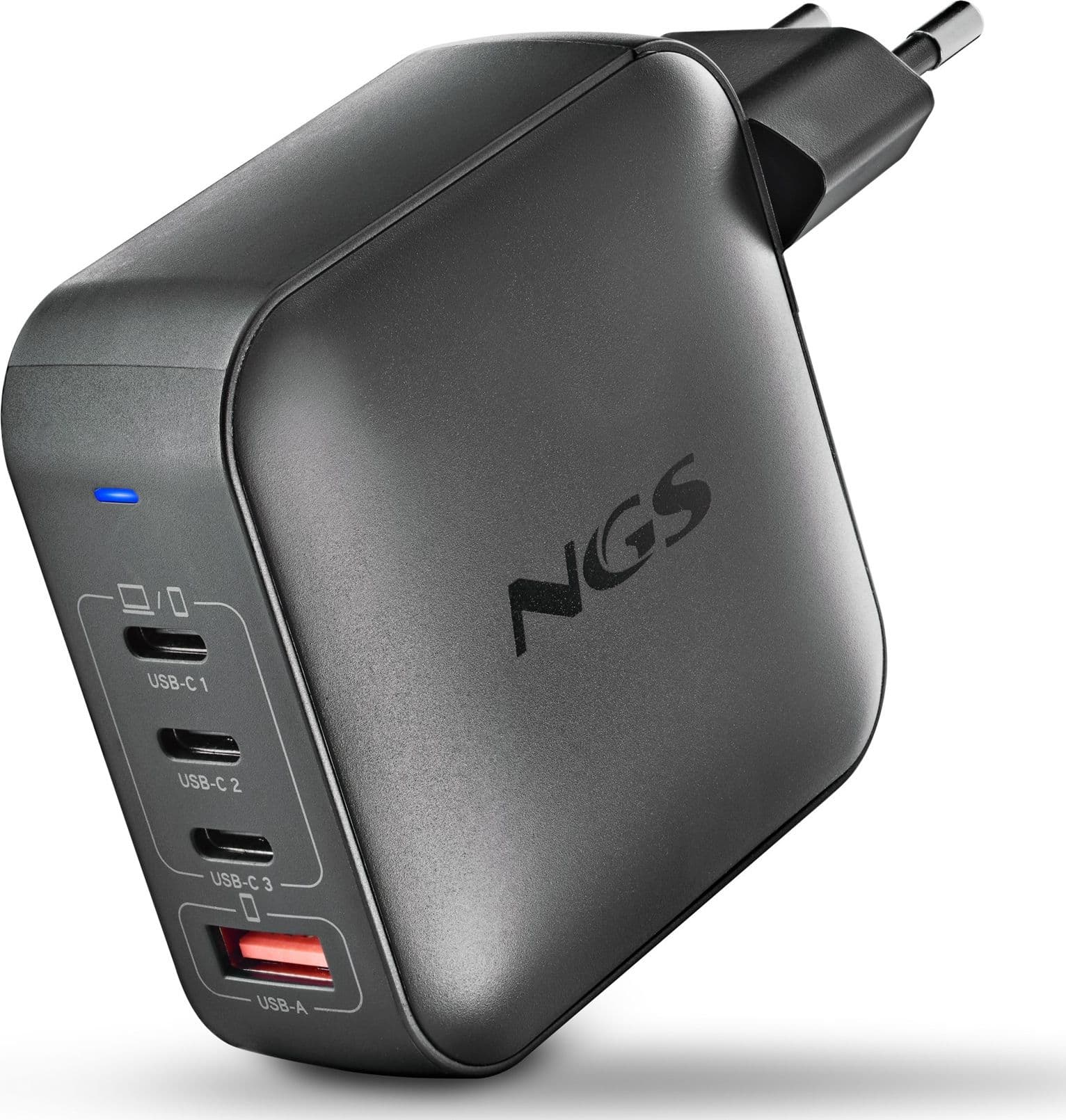 NGS Caricatore BUD 165W Ultraveloce 3/USB-C + 1/USB-A - 3