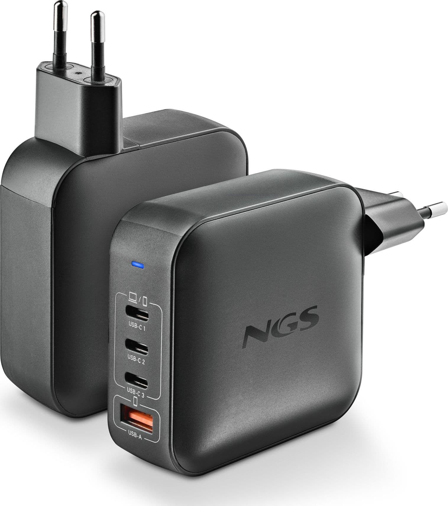 NGS Caricatore BUD 165W Ultraveloce 3/USB-C + 1/USB-A - 4