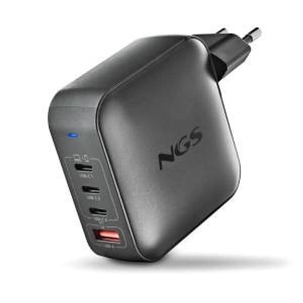NGS Caricatore BUD 165W Ultraveloce 3/USB-C + 1/USB-A - 5
