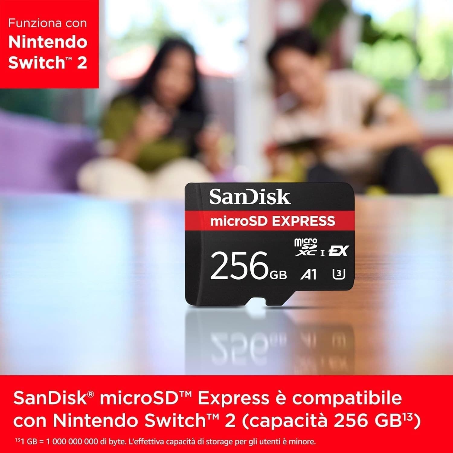 SanDisk Express MicroSD 256GB A1 UHS-I e UHS-II 210MB/s for Switch2 - 2