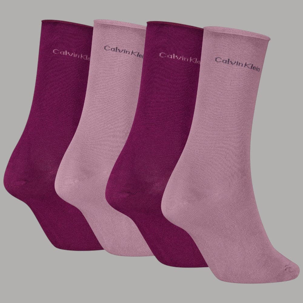 Calzini Calvin Klein donna 4 paia in gift box Plum - 2
