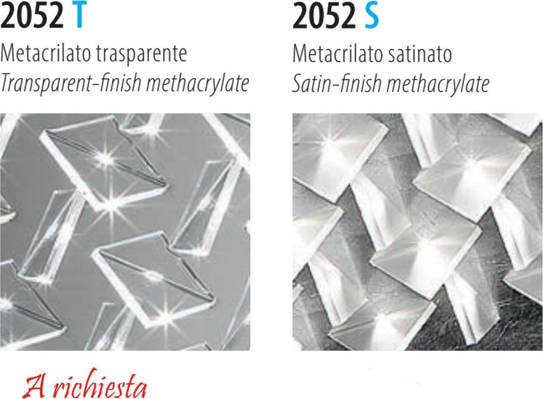 Plafoniera classica  Fratelli Braga CRISTALLI 2052 PL80 S 13 LED metallo foglia argento metacrilato satinato - 4
