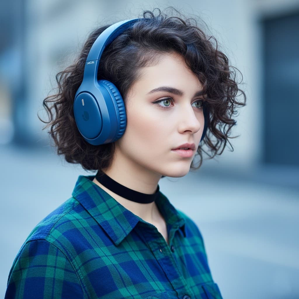 NGS Cuffie Bluetooth +Mic Artica Tempest Pieghevoli Blue - 2