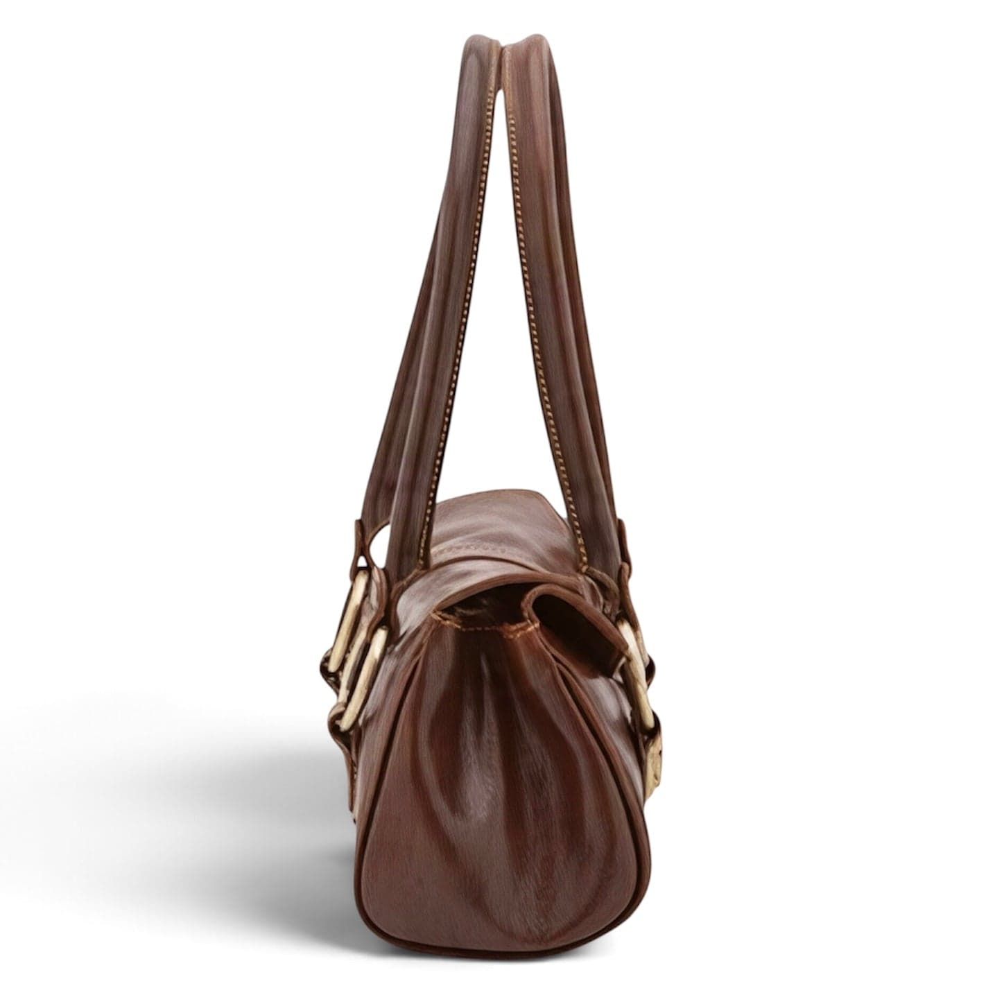 Modarno Borsa donna a spalla in vera pelle di Vacchetta Premium 28x13x14 cm - 4