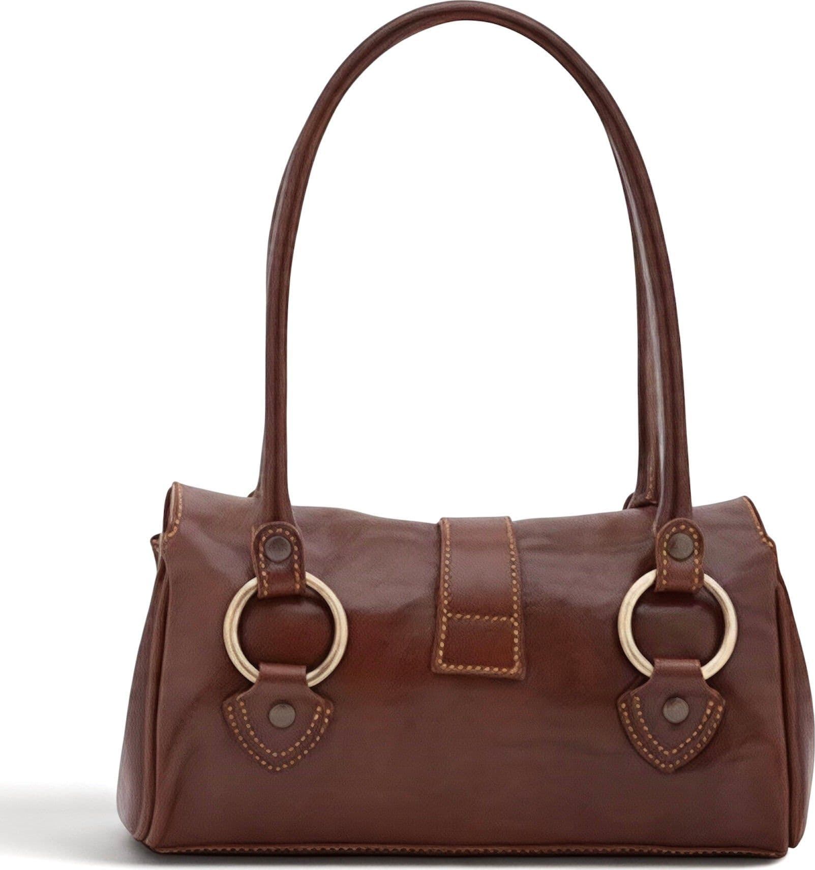Modarno Borsa donna a spalla in vera pelle di Vacchetta Premium 28x13x14 cm - 5