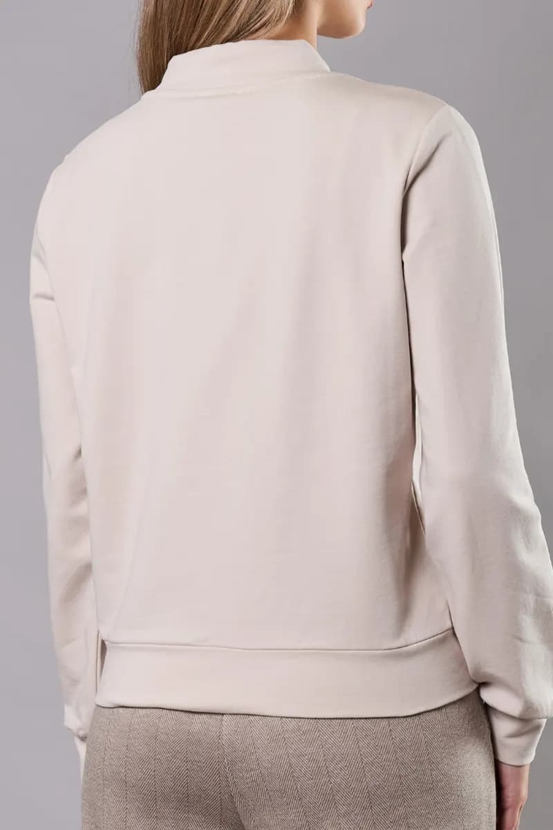Maglia aperta con zip e tasche | VERDISSIMA Cosy - 8