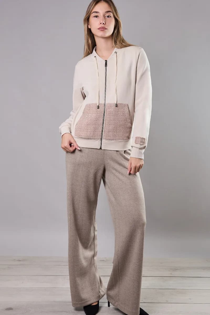 Maglia aperta con zip e tasche | VERDISSIMA Cosy - 10